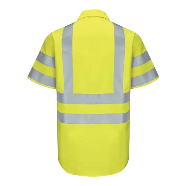 Red Kap Men's Enhanced & Hi-Visibility Work Shirt - Red Kap Men's Enhanced & Hi-Visibility Work Shirt - Image 3 of 10