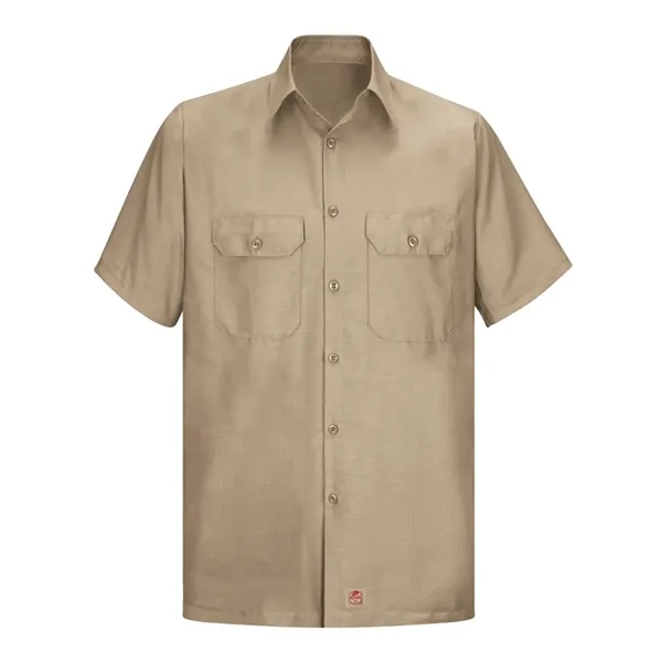 Red Kap Men's Ripstop Short Sleeve Work Shirt - Red Kap Men's Ripstop Short Sleeve Work Shirt - Image 7 of 12