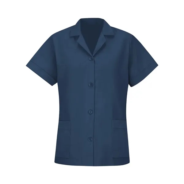 Red Kap Women's Loose Fit Short Sleeve Button Smock - Red Kap Women's Loose Fit Short Sleeve Button Smock - Image 3 of 10