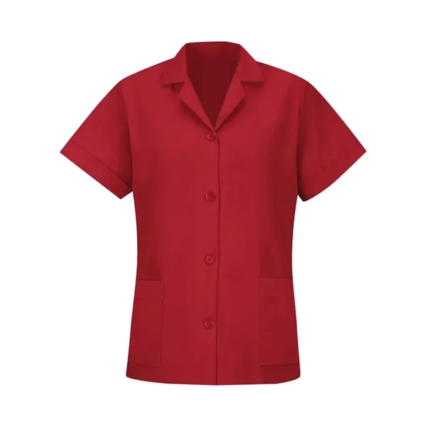 Red Kap Women's Loose Fit Short Sleeve Button Smock - Red Kap Women's Loose Fit Short Sleeve Button Smock - Image 5 of 10