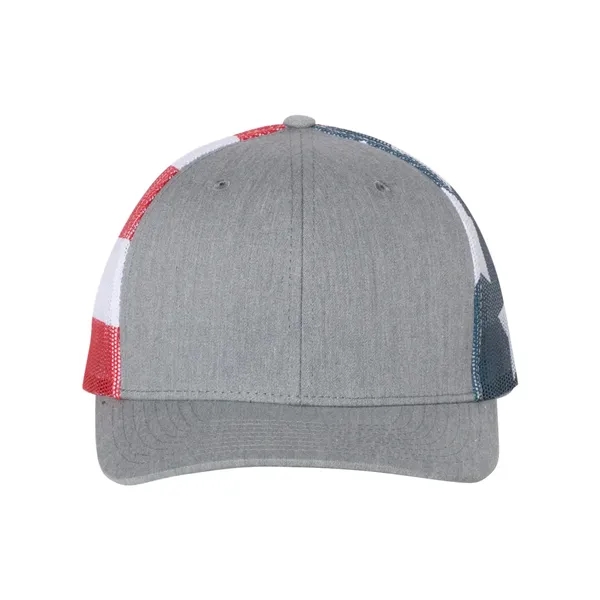 Richardson Printed Mesh Trucker Cap - Richardson Printed Mesh Trucker Cap - Image 7 of 16