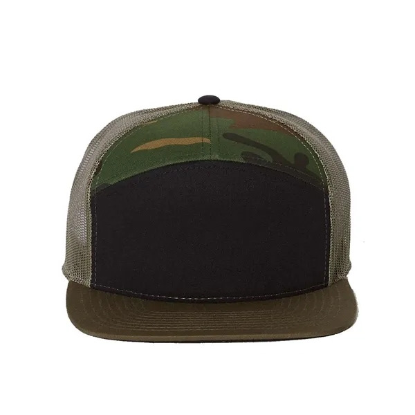 Richardson Seven-Panel Trucker Cap - Richardson Seven-Panel Trucker Cap - Image 3 of 34