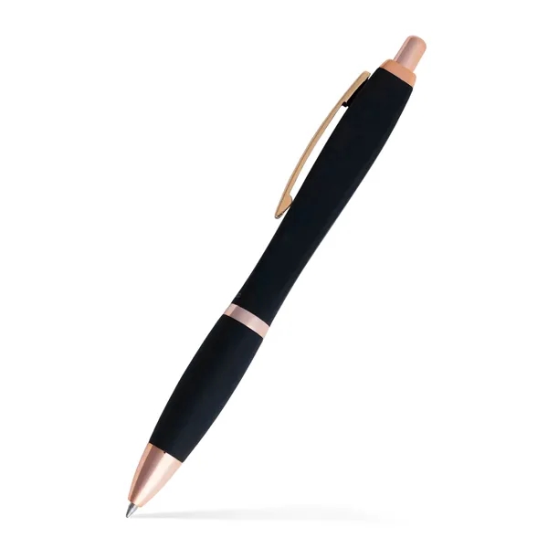 Squared Basset Satin Soft Touch Gel Performance Pen™ (Rose G - Squared Basset Satin Soft Touch Gel Performance Pen™ (Rose G - Image 2 of 2