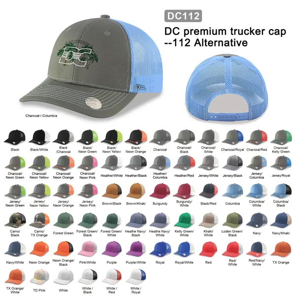 6 Panel Premier 112 Trucker Cap - 6 Panel Premier 112 Trucker Cap - Image 0 of 75
