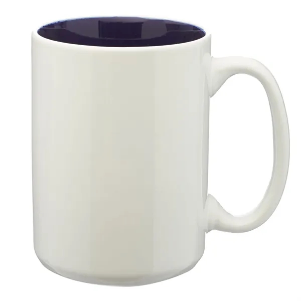 Glossy 15 oz. Two-Tone Ceramic Coffee Mugs - Glossy 15 oz. Two-Tone Ceramic Coffee Mugs - Image 6 of 6