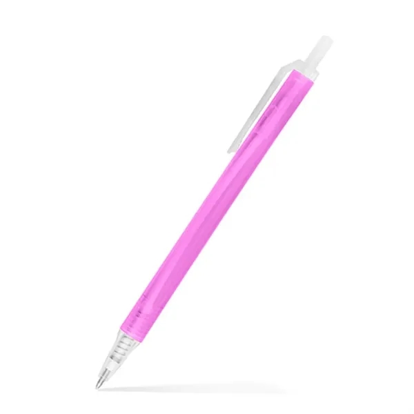 Amber Frosted Translucent Stick Click Pen - Amber Frosted Translucent Stick Click Pen - Image 14 of 20