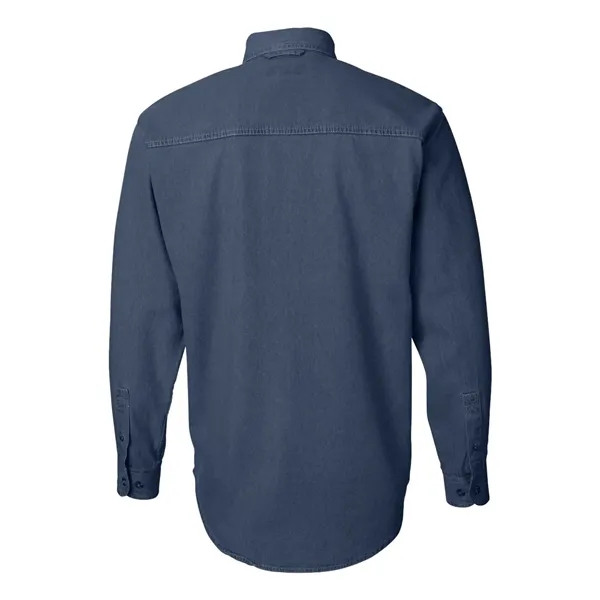 Sierra Pacific Men's Tall Denim Shirt - Sierra Pacific Men's Tall Denim Shirt - Image 3 of 6