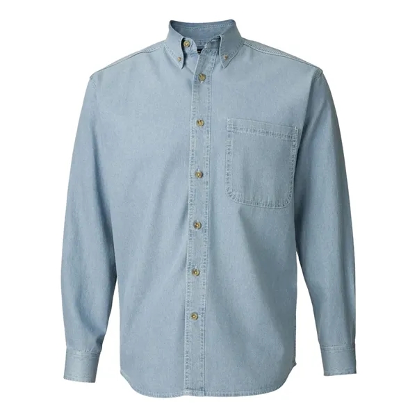 Sierra Pacific Men's Tall Denim Shirt - Sierra Pacific Men's Tall Denim Shirt - Image 4 of 6