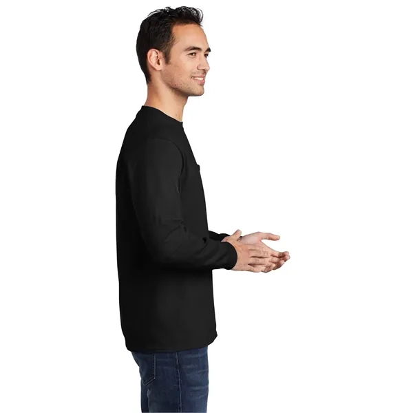 Port & Co Tall Long Sleeve Essential Pocket Tee. - Port & Co Tall Long Sleeve Essential Pocket Tee. - Image 26 of 36