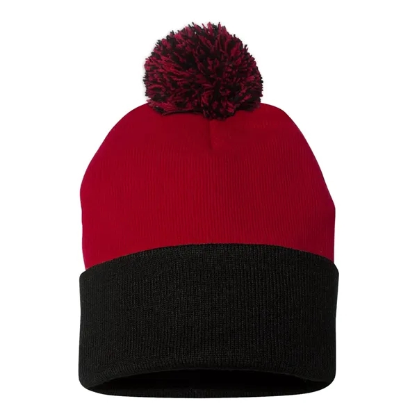 Sportsman 12" Pom-Pom Cuffed Beanie - Sportsman 12" Pom-Pom Cuffed Beanie - Image 47 of 66