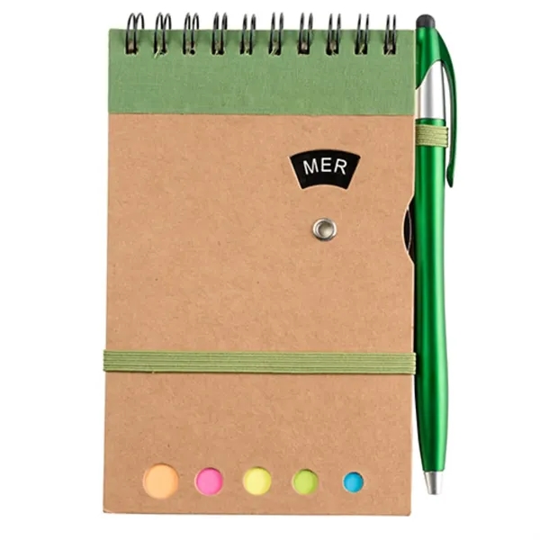 Jot & Go 3.75 x 5.75 Cardboard Spiral Journal with Pen - Jot & Go 3.75 x 5.75 Cardboard Spiral Journal with Pen - Image 9 of 10