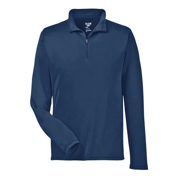 Team 365 Men's Zone Performance Quarter-Zip Pullover - Team 365 Men's Zone Performance Quarter-Zip Pullover - Image 3 of 12