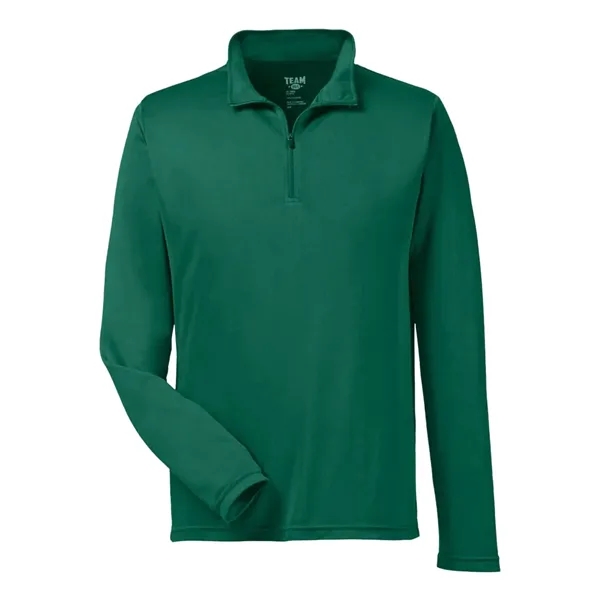 Team 365 Men's Zone Performance Quarter-Zip Pullover - Team 365 Men's Zone Performance Quarter-Zip Pullover - Image 4 of 12