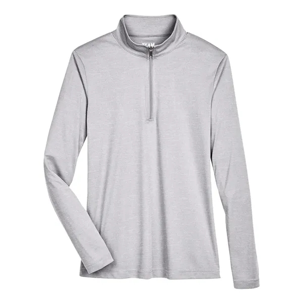 Team 365 Women's Zone Sonic Heather Performance Quarter-Z... - Team 365 Women's Zone Sonic Heather Performance Quarter-Z... - Image 1 of 16