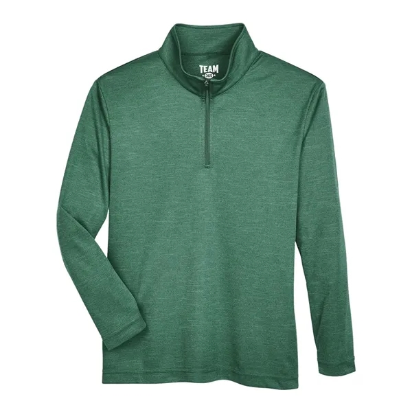 Team 365 Youth Zone Sonic Heather Performance Quarter-Zip...