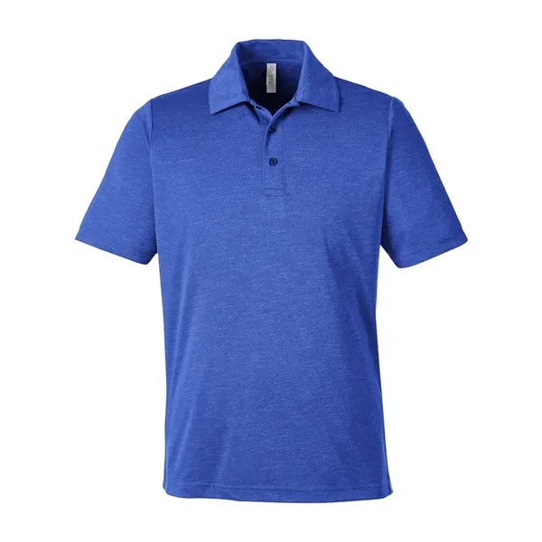 Team 365 Men's Zone Sonic Heather Performance Polo - Team 365 Men's Zone Sonic Heather Performance Polo - Image 9 of 10