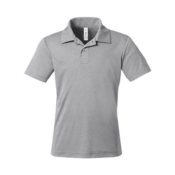 Team 365 Youth Zone Sonic Heather Performance Polo - Team 365 Youth Zone Sonic Heather Performance Polo - Image 1 of 10