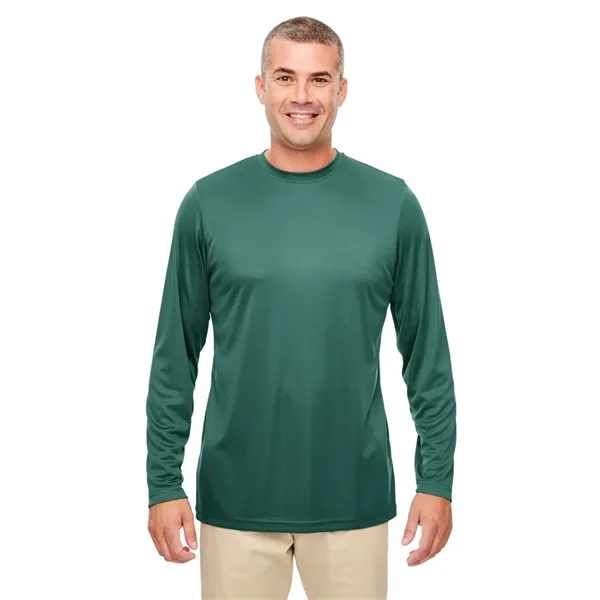 UltraClub Men's Moisture-Wicking Performance Tee – Military Green, 6X-Large, Athletic Fit, Tagless & Snag-Resistant - View #4