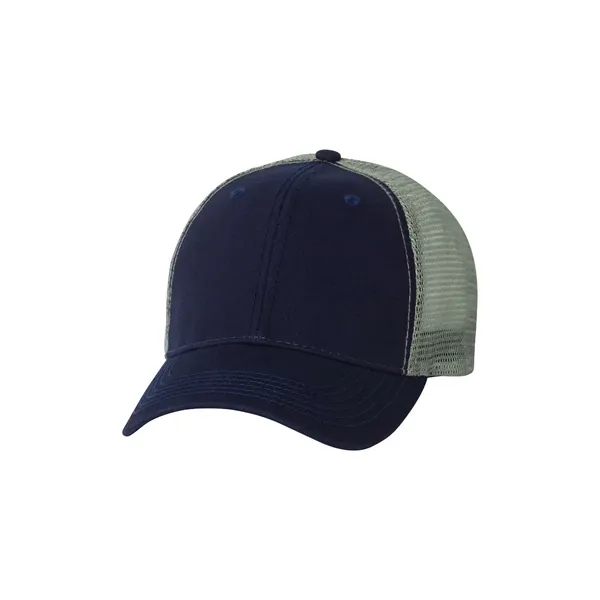 Valucap Bio-Washed Trucker Cap - Valucap Bio-Washed Trucker Cap - Image 14 of 19