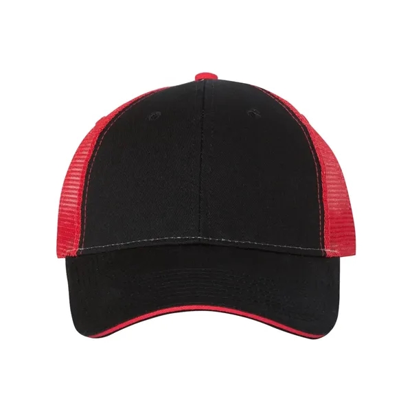 Valucap Sandwich Trucker Cap - Valucap Sandwich Trucker Cap - Image 7 of 54