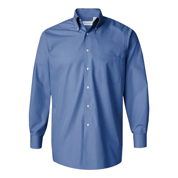 Van Heusen Men's Silky Poplin Shirt - Van Heusen Men's Silky Poplin Shirt - Image 2 of 9