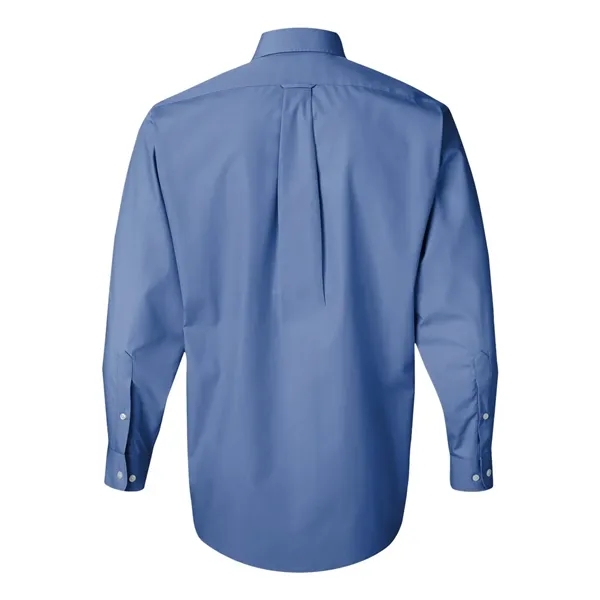 Van Heusen Men's Silky Poplin Shirt - Van Heusen Men's Silky Poplin Shirt - Image 4 of 9