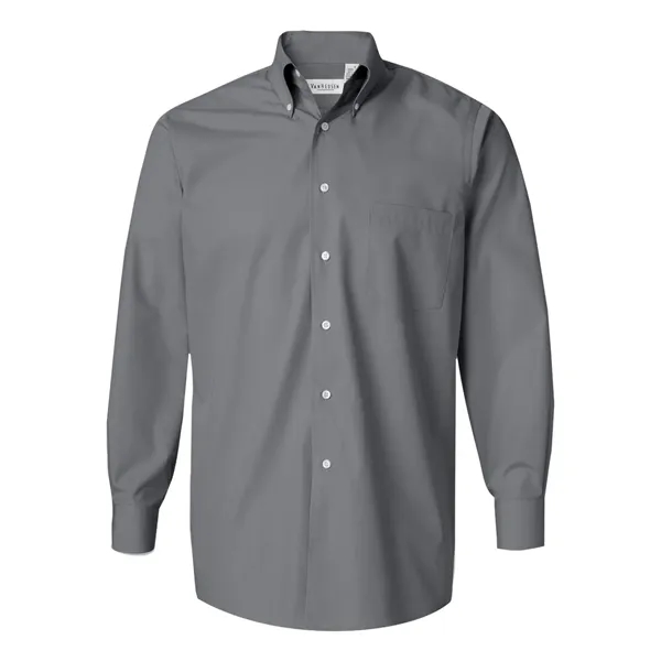 Van Heusen Men's Silky Poplin Shirt - Van Heusen Men's Silky Poplin Shirt - Image 5 of 9