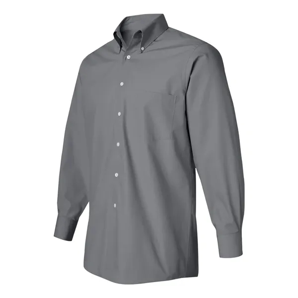 Van Heusen Men's Silky Poplin Shirt - Van Heusen Men's Silky Poplin Shirt - Image 6 of 9