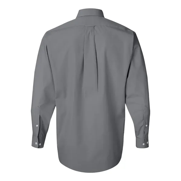 Van Heusen Men's Silky Poplin Shirt - Van Heusen Men's Silky Poplin Shirt - Image 7 of 9