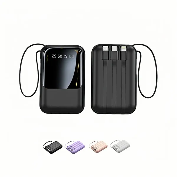 10000mAh 20W Fast Charge Power Bank with Cables - 10000mAh 20W Fast Charge Power Bank with Cables - Image 0 of 5
