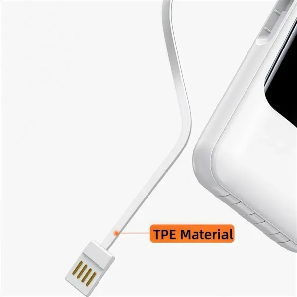 10000mAh 20W Fast Charge Power Bank with Cables - 10000mAh 20W Fast Charge Power Bank with Cables - Image 2 of 5