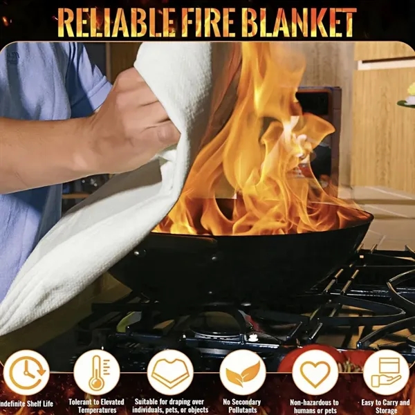 Emergency Fire Blanket for Home Safety - Emergency Fire Blanket for Home Safety - Image 3 of 5
