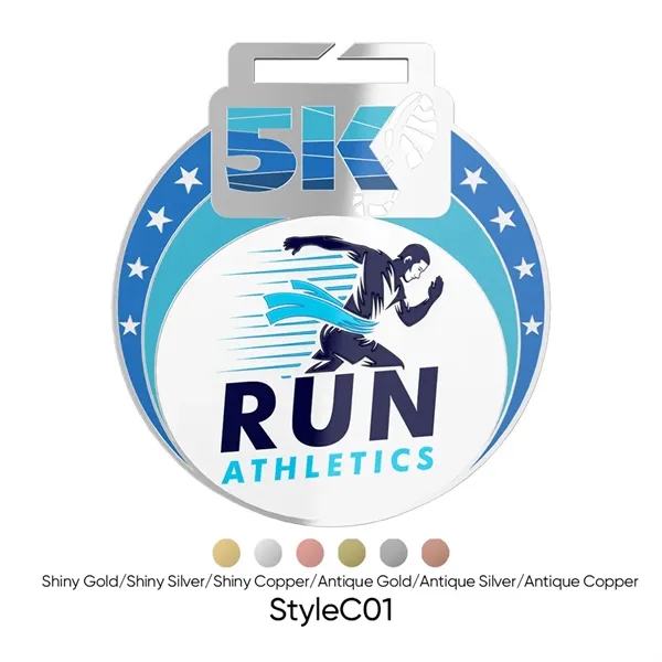 UV Printed 5K Medals - UV Printed 5K Medals - Image 2 of 9