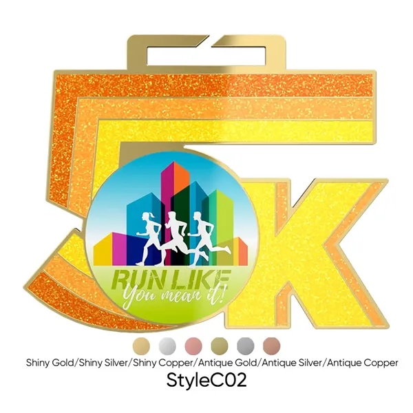 UV Printed 5K Medals - UV Printed 5K Medals - Image 4 of 9