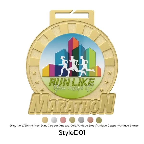 UV Printed Marathon Medals - UV Printed Marathon Medals - Image 2 of 7