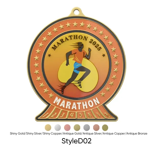 UV Printed Marathon Medals - UV Printed Marathon Medals - Image 4 of 7