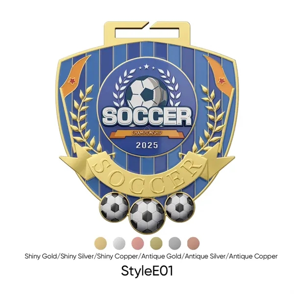 UV Printed Soccer Medals - UV Printed Soccer Medals - Image 2 of 21