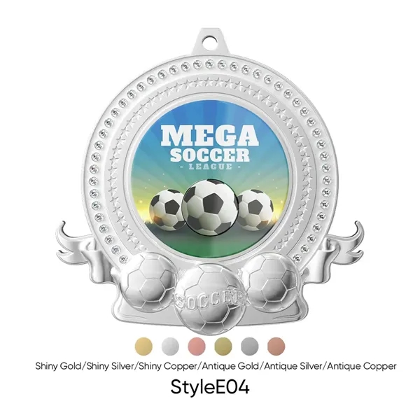UV Printed Soccer Medals - UV Printed Soccer Medals - Image 8 of 21