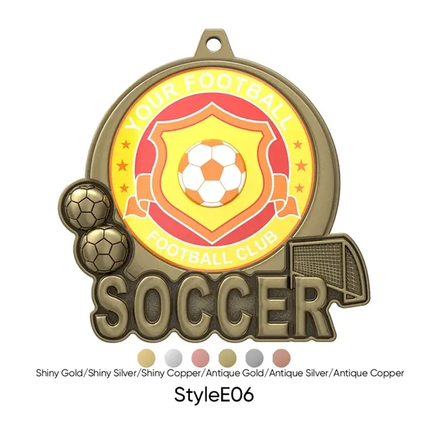 UV Printed Soccer Medals - UV Printed Soccer Medals - Image 12 of 21