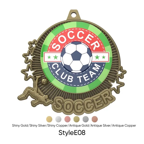 UV Printed Soccer Medals - UV Printed Soccer Medals - Image 16 of 21