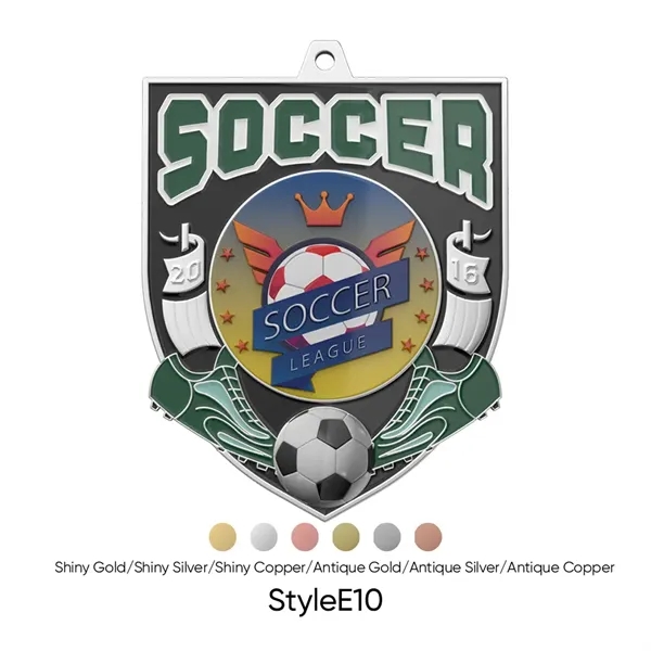 UV Printed Soccer Medals - UV Printed Soccer Medals - Image 20 of 21