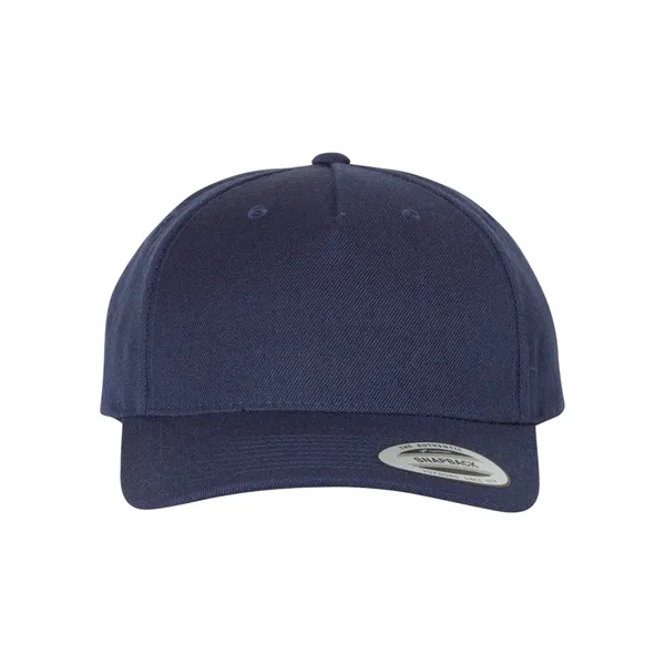 YP Classics Premium Five-Panel Curved Bill Snapback Cap