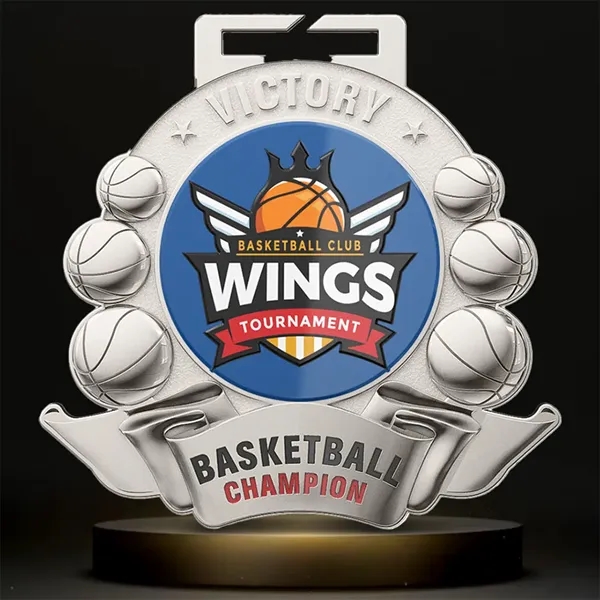 Custom UV Printed Basketball Medals