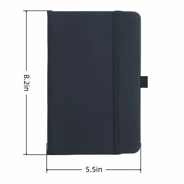 Custom A5 Hardcover Notebook With Elastic Band Closure - Custom A5 Hardcover Notebook With Elastic Band Closure - Image 1 of 5
