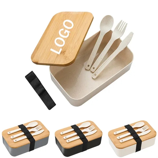 Reheatable Bento Lunch Box With Cutlery - Reheatable Bento Lunch Box With Cutlery - Image 0 of 0