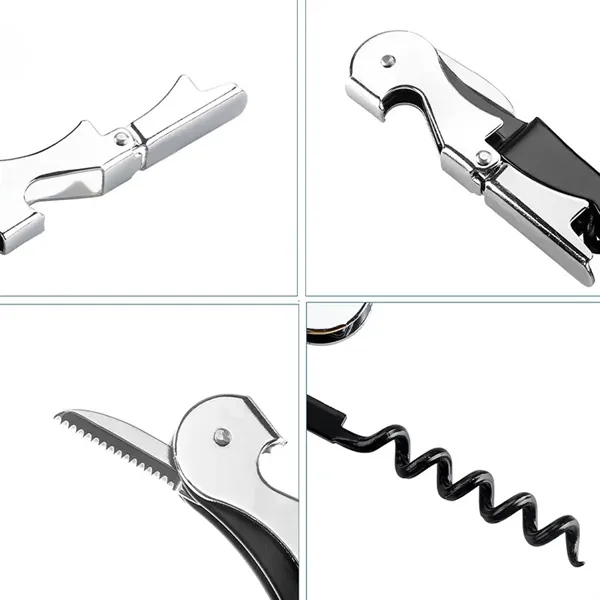 Multi-function Corkscrew Stainless Wine Bottle Opener - Multi-function Corkscrew Stainless Wine Bottle Opener - Image 4 of 6