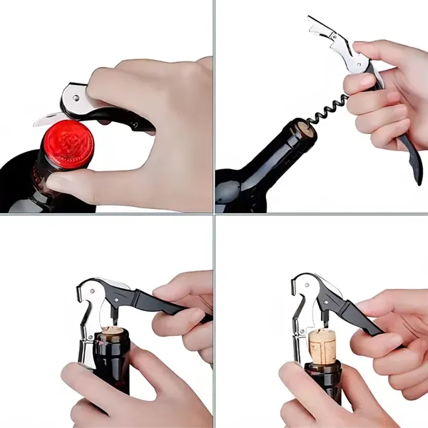 Multi-function Corkscrew Stainless Wine Bottle Opener - Multi-function Corkscrew Stainless Wine Bottle Opener - Image 5 of 6