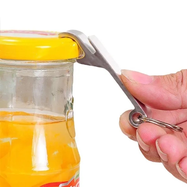 Metal Aluminum Tiger Can Opener Portable Key Chain Ring - Metal Aluminum Tiger Can Opener Portable Key Chain Ring - Image 3 of 4