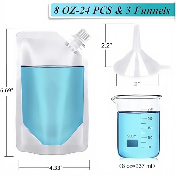 Reusable Plastic Beverage Pouch - Reusable Plastic Beverage Pouch - Image 1 of 5