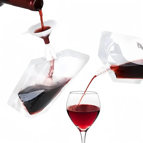 Reusable Plastic Beverage Pouch - Reusable Plastic Beverage Pouch - Image 3 of 5